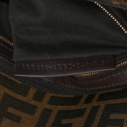 Fendi Fabric Jacquard FF 1974 Multipocket Baguette Tobacco Moro 7 of 11