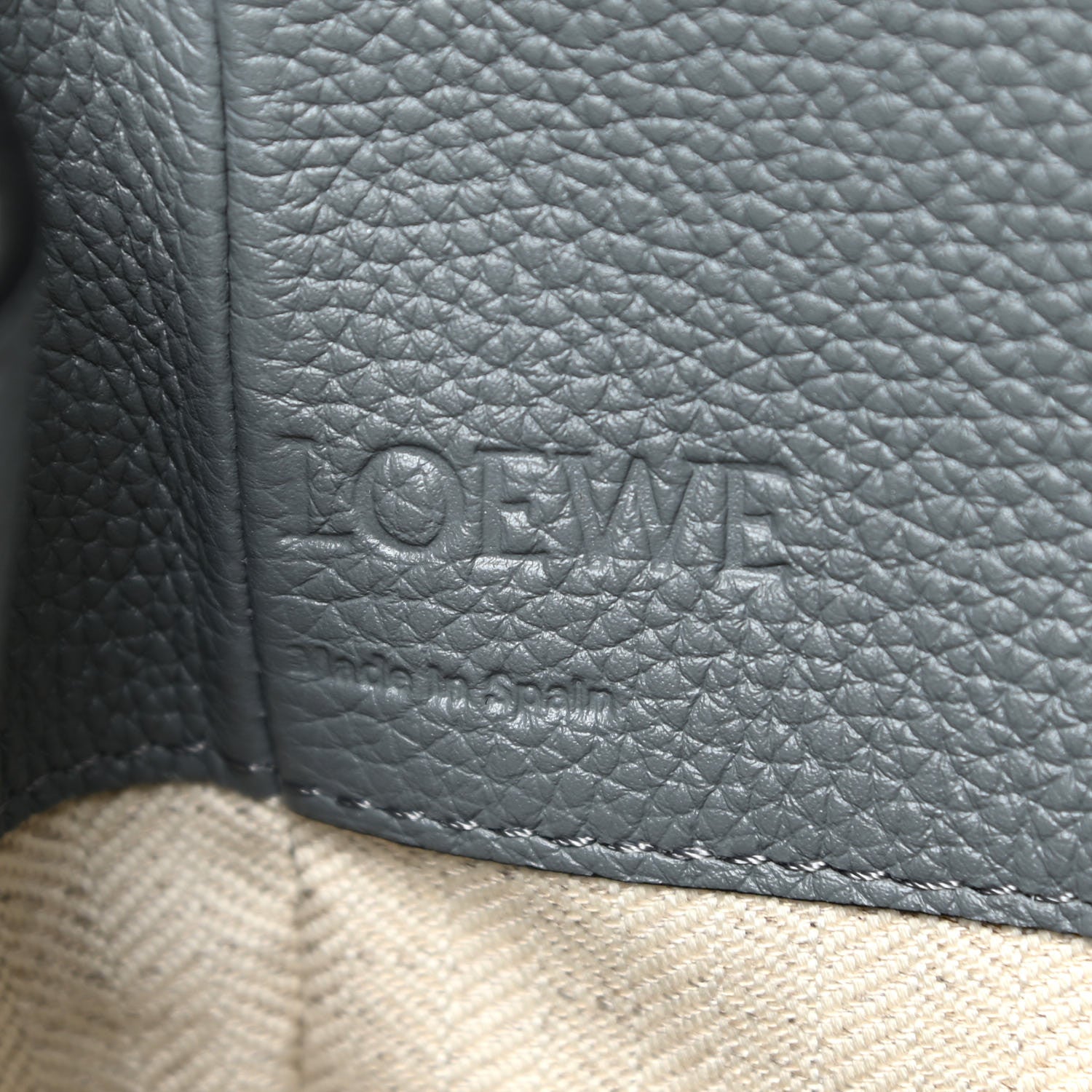 Loewe Grained Calfskin Medium Hammock Shoulder Bag Blue 6 of 11
