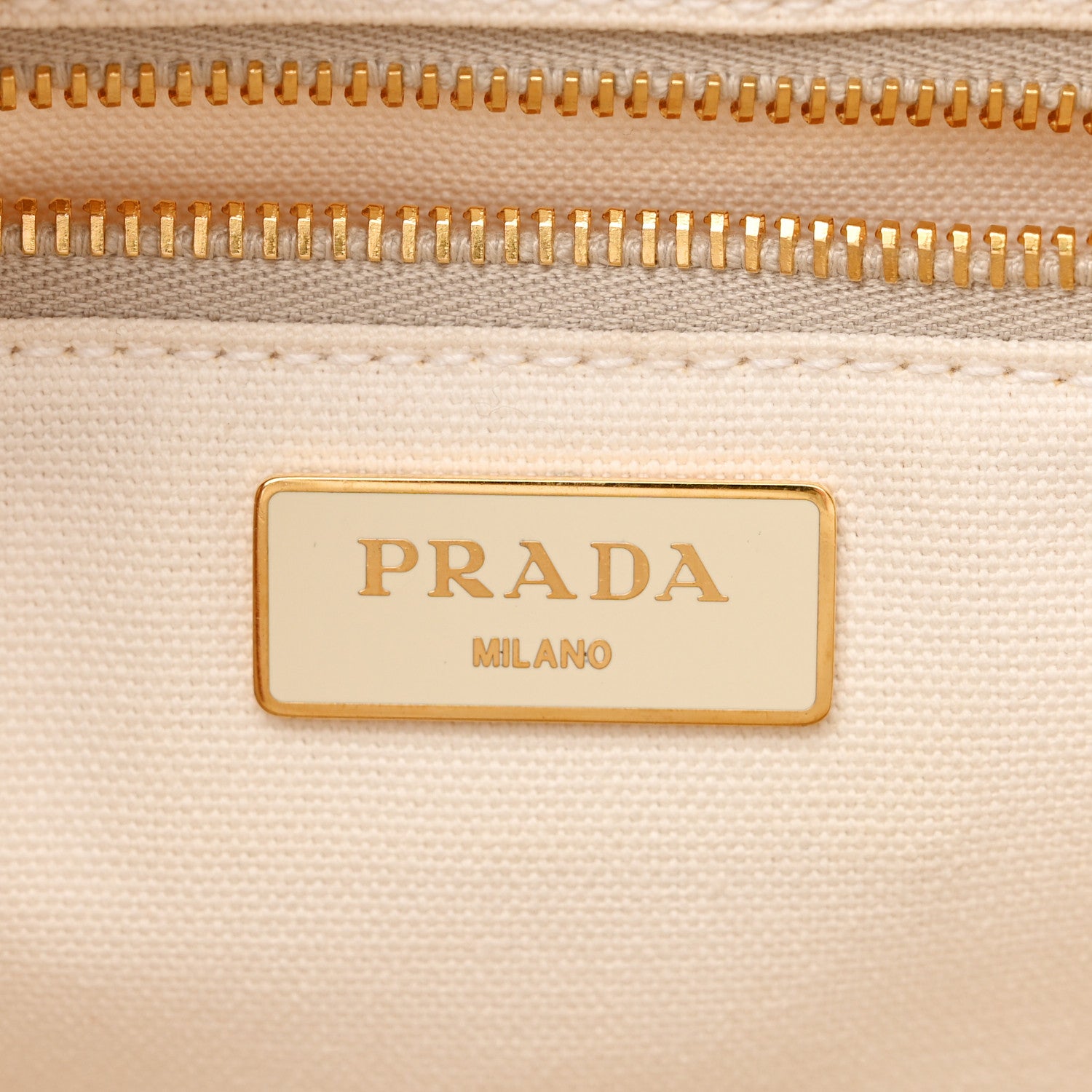 Prada Canvas Wicker Shoulder Bag White Tan 6 of 14