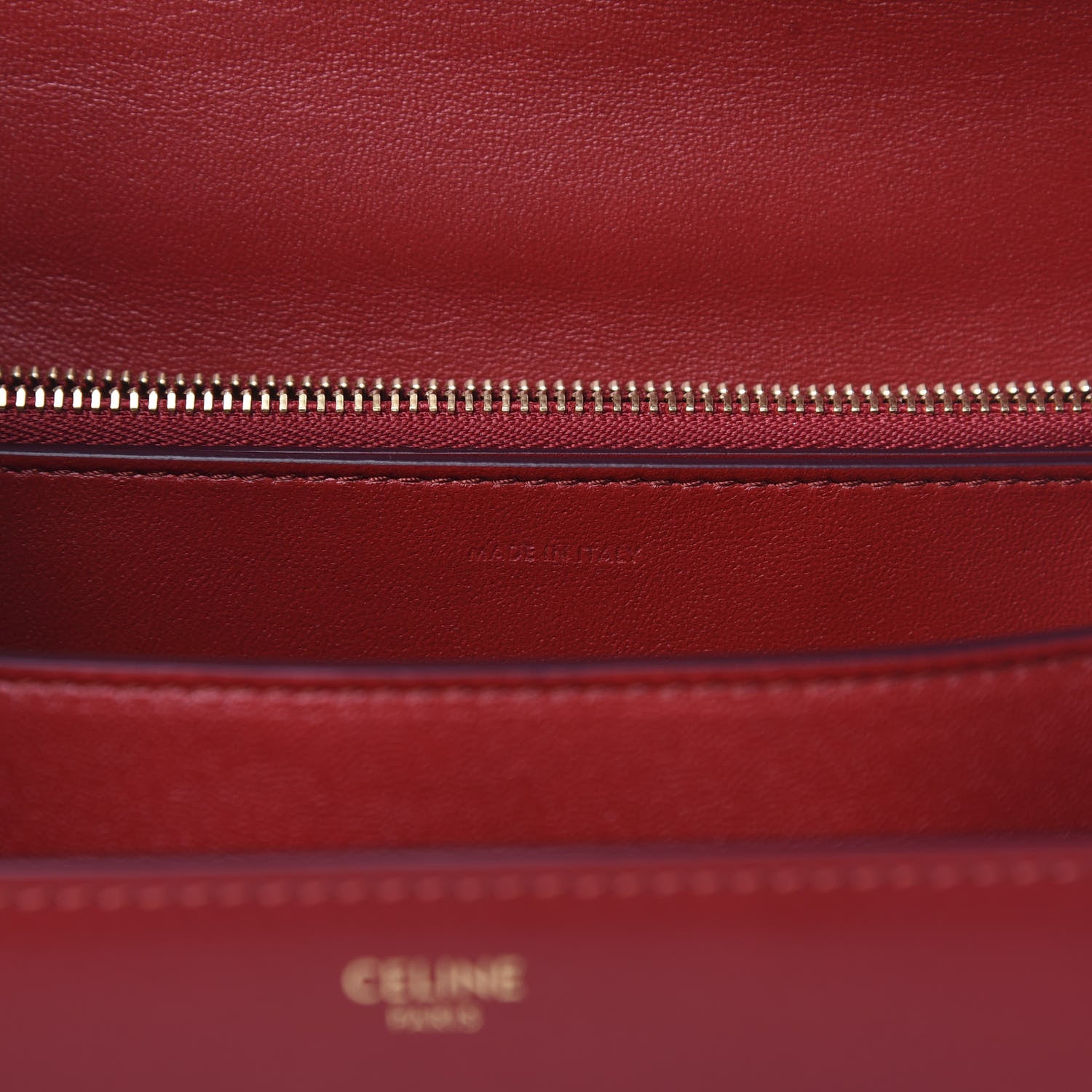 Celine Box Calfskin Medium Classic Box Flap Bag Red 7 of 11