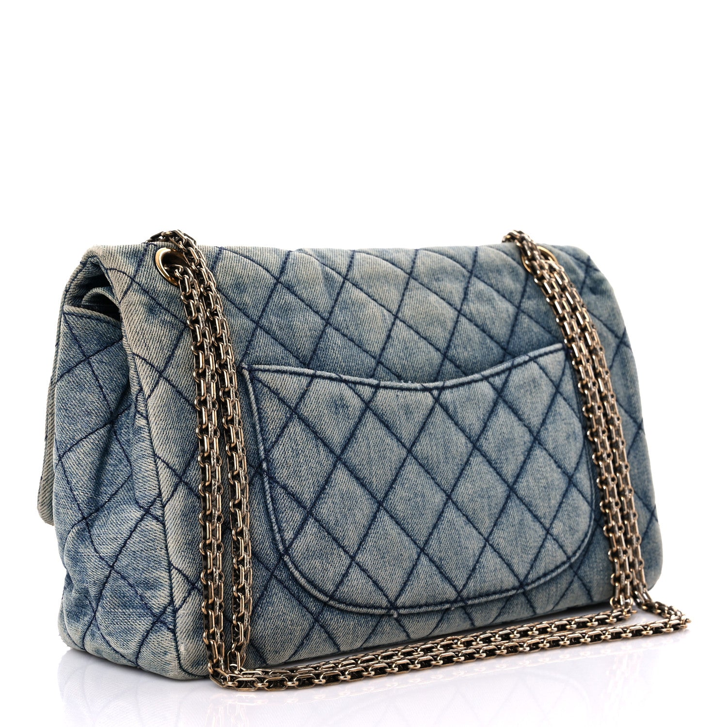 Chanel Denim Quilted 2.55 Reissue 226 Flap Blue 3 of 16