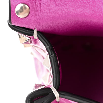 Valentino Garavani Patent Small Rockstud Spike Shoulder Bag Radiant Orchid 12 of 16