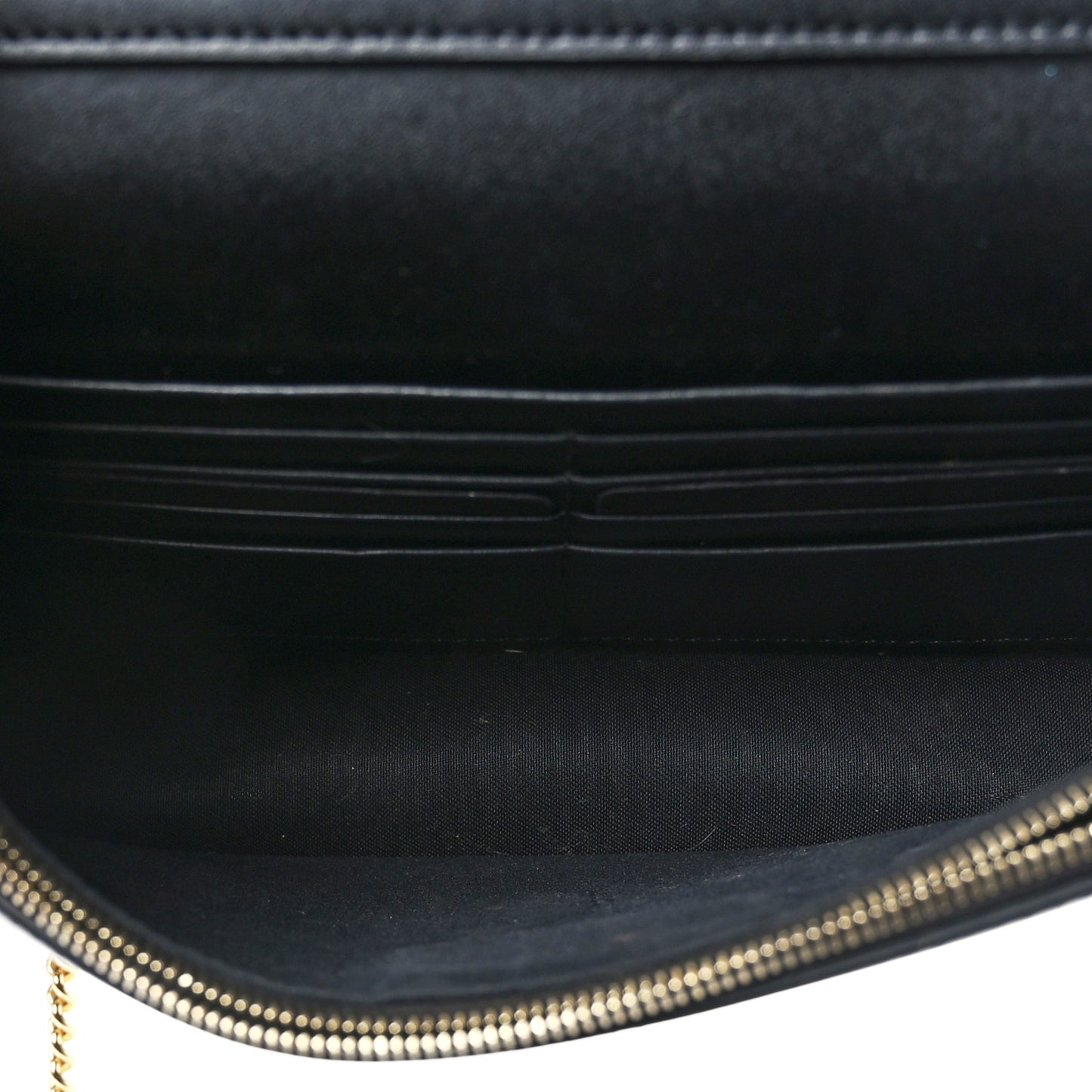 Vitello Cruise F is Fendi Bi-Color FF 1974 Embossed Medium Envelope Wallet On Chain Black Maya