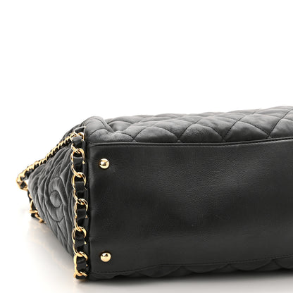 Chanel Calfskin Quilted Large Chain Me Hobo Black 9 of 12