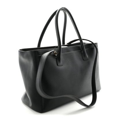 Chanel Calfskin Cerf Executive Shopper Tote Black 3 of 10