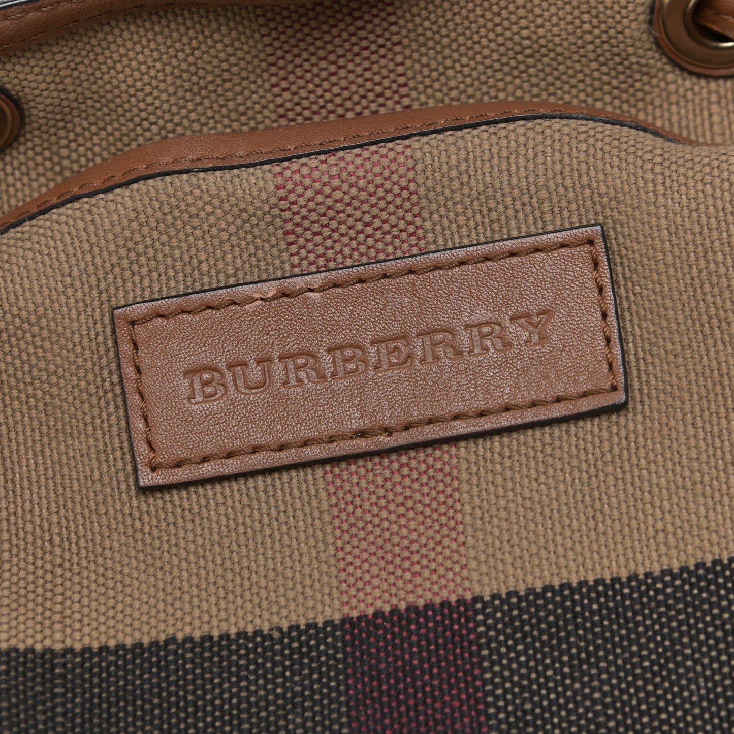 Overdyed Canvas Mega Check Medium Chiltern Backpack Tan