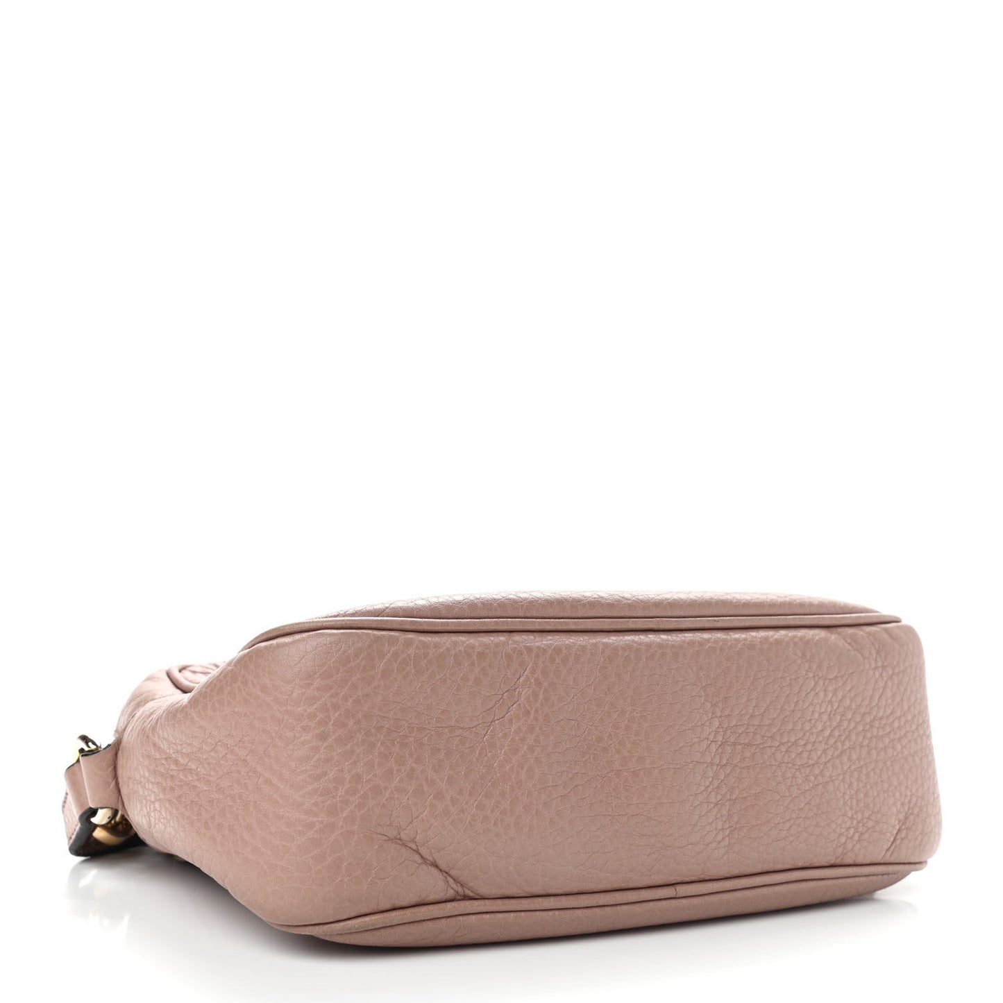 Pebbled Calfskin Small Soho Disco Bag Camelia