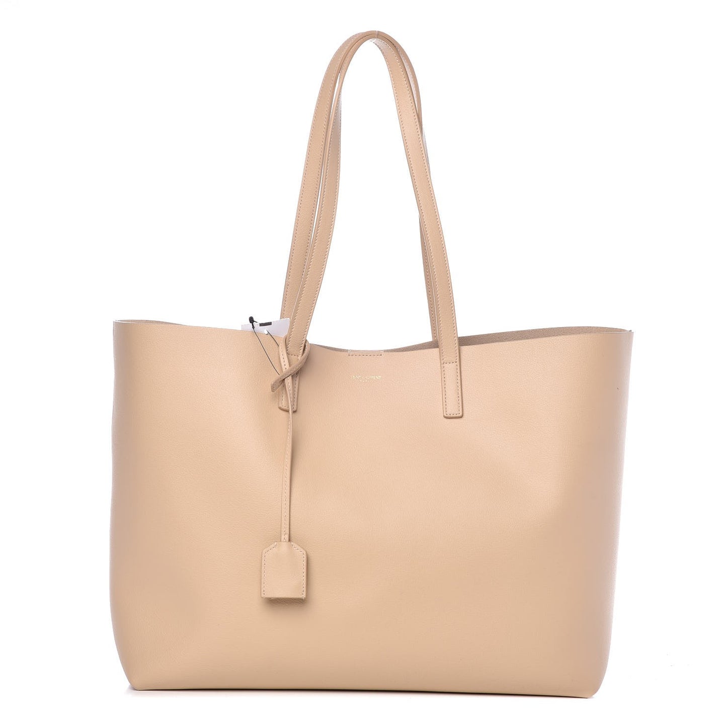 Calfskin Large Shopping Tote Nude Powder