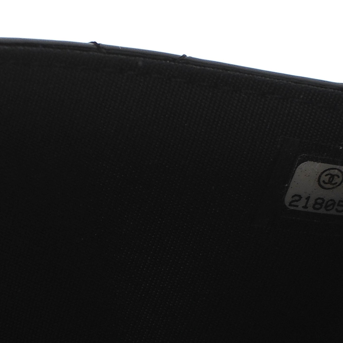 Patent Calfskin Quilted Boy Wallet On Chain WOC Black