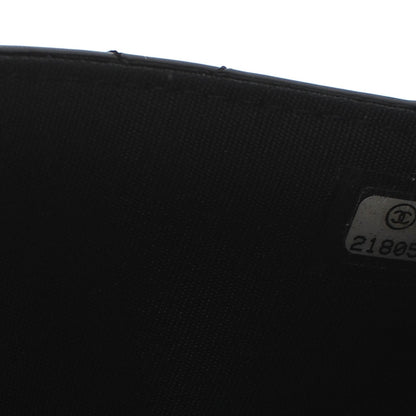 Chanel Patent Calfskin Quilted Boy Wallet On Chain WOC Black 8 of 8