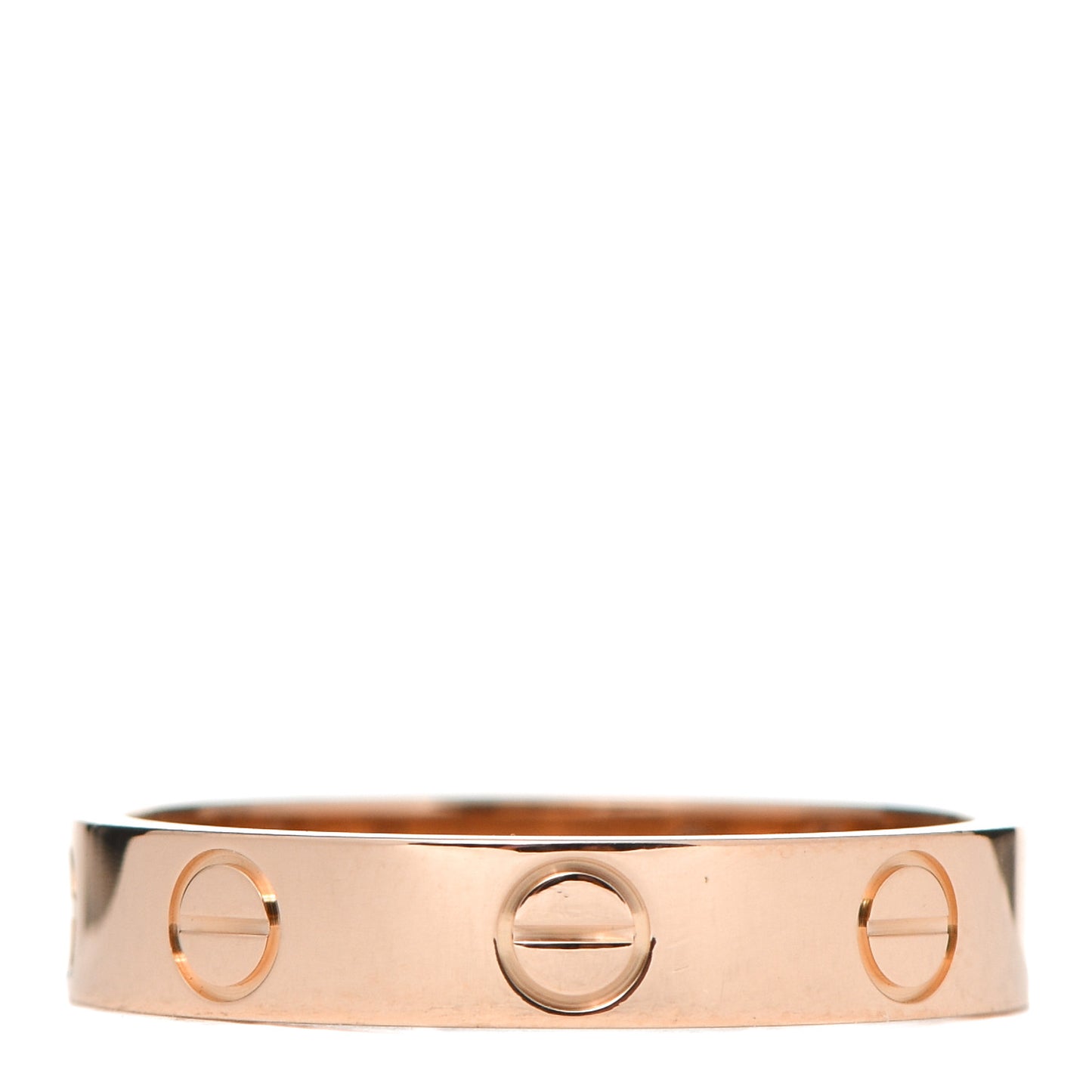 18K Pink Gold 3.5mm LOVE Wedding Band Ring 51 5.75