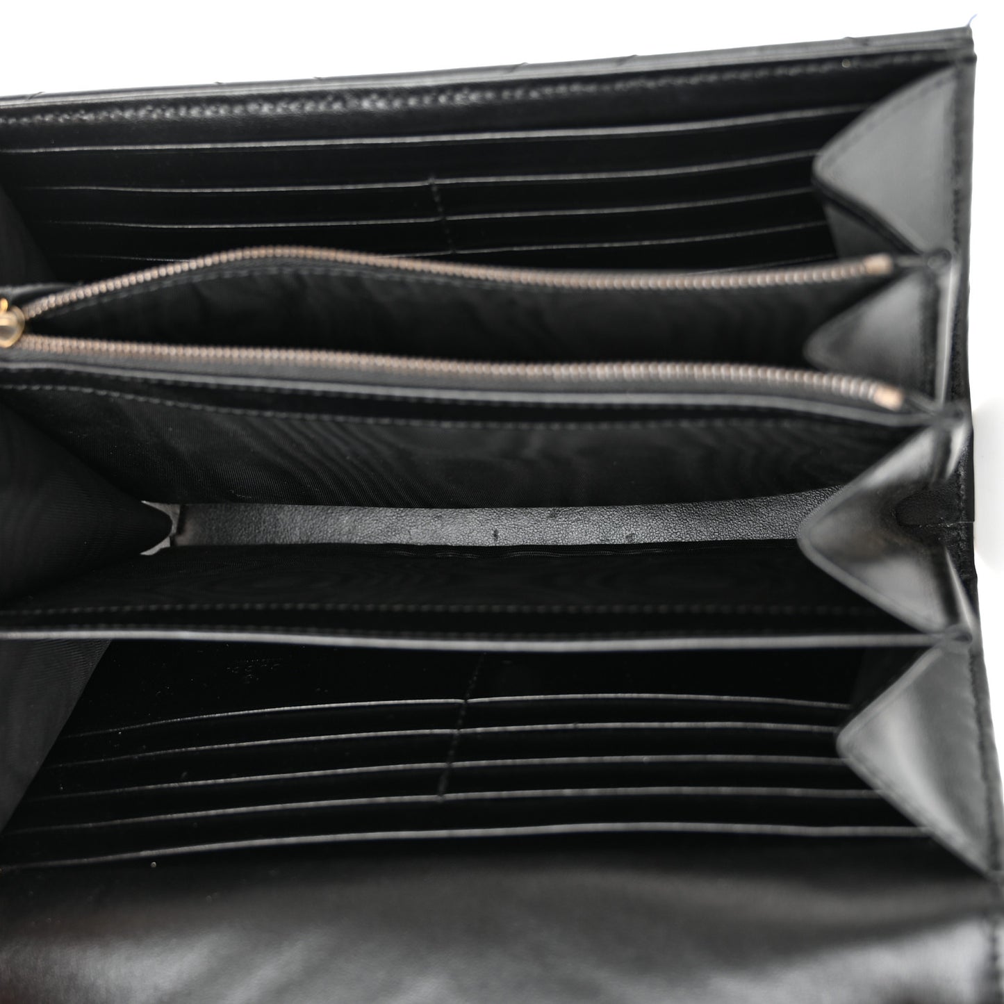 Calfskin Matelasse GG Marmont Chain Wallet Black