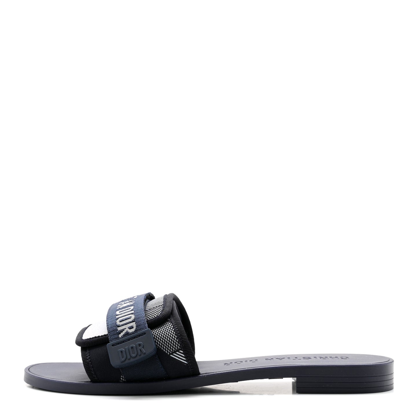 Technical Stretch Fabric Camouflage Dio(r)evolution Slide Sandals 38 Deep Blue