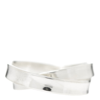 Tiffany Sterling Silver 1837 Interlocking Ring 52 6 3 of 4