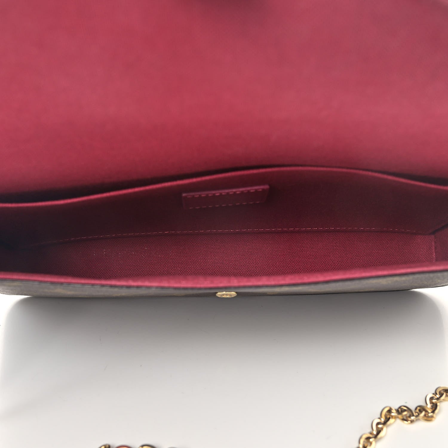 Louis Vuitton Monogram Pochette Felicie Chain Wallet Fuchsia 5 of 5