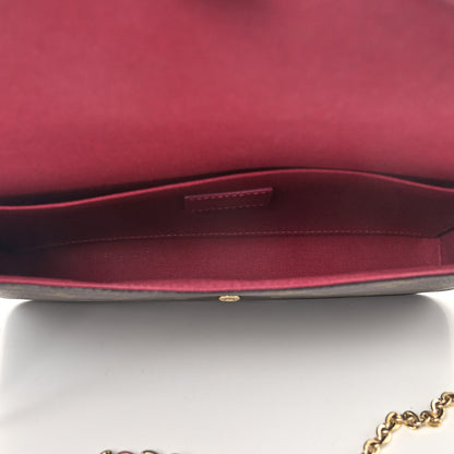 Louis Vuitton Monogram Pochette Felicie Chain Wallet Fuchsia 5 of 5