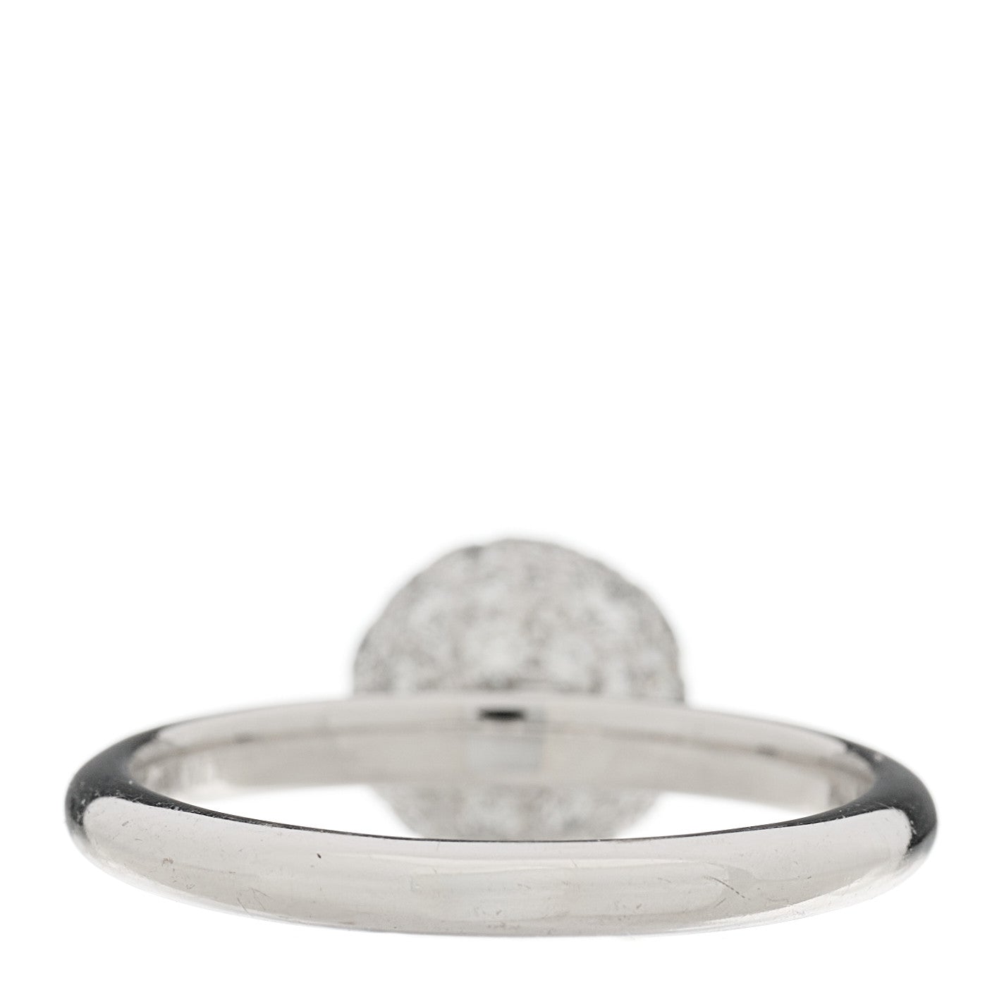 Tiffany 18K White Gold Diamond 8mm Hardwear Ball Ring 54 7 4 of 6