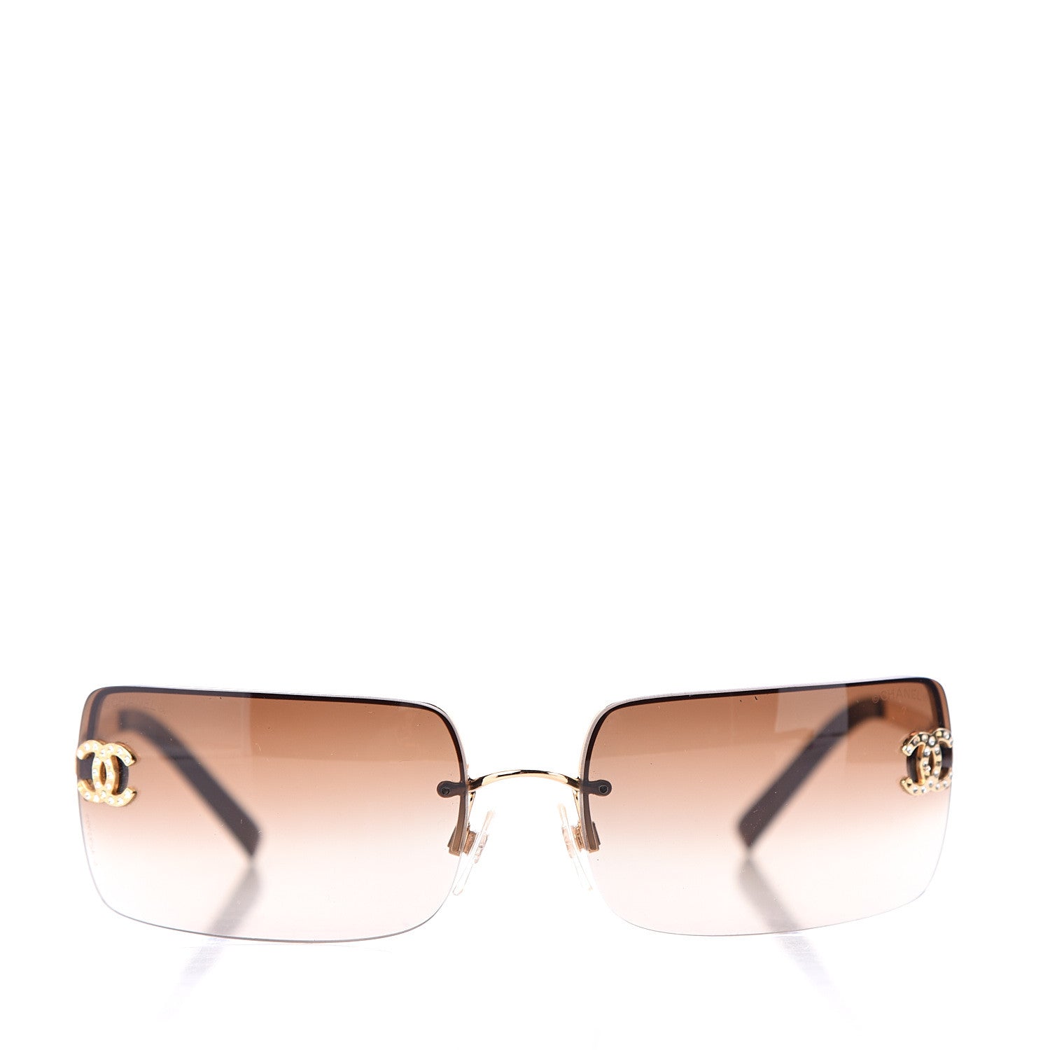 Chanel Crystal CC Logo Sunglasses 4104-B 2 of 8