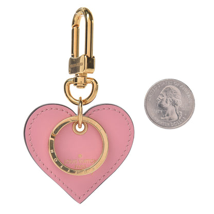 Louis Vuitton Vernis Degrade Love Lock Heart Key Holder Bag Charm Pink White 2 of 4