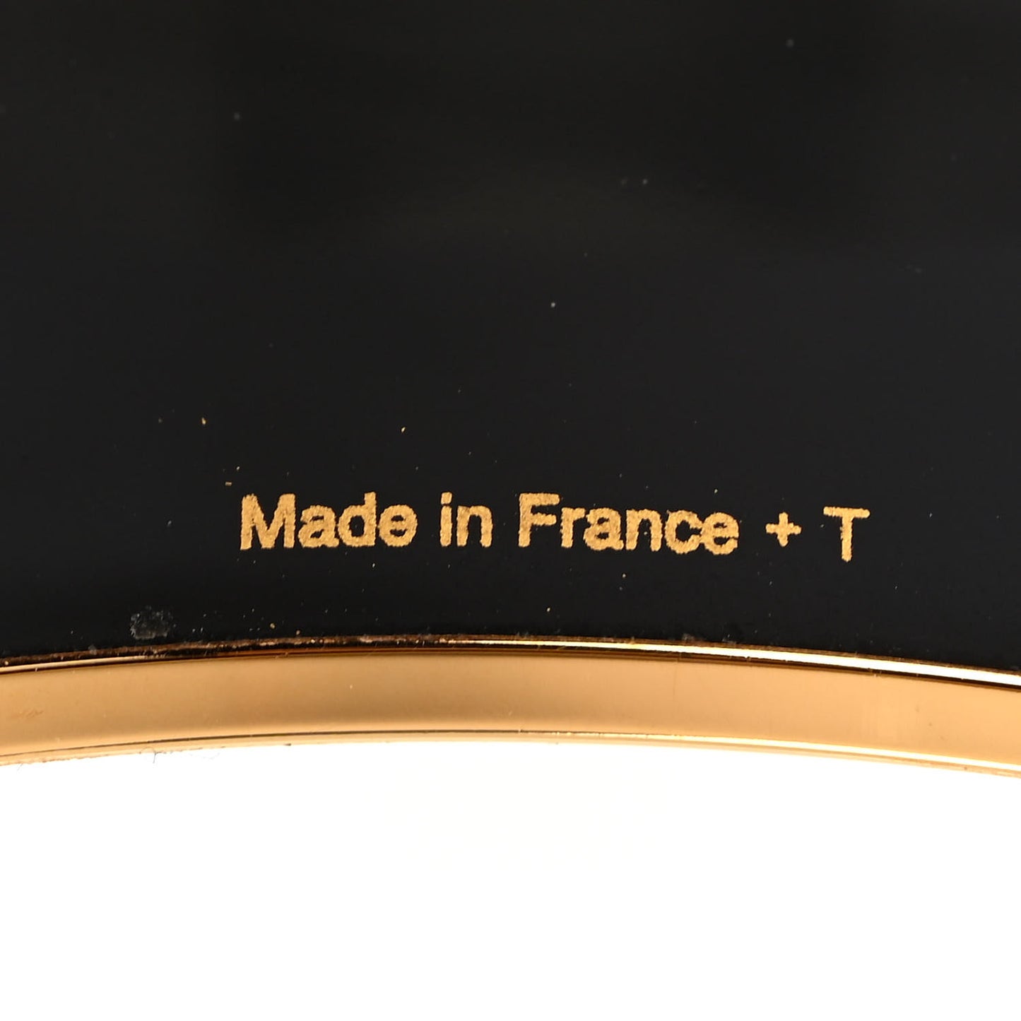 Enamel Printed Wide Caleche Bracelet 65 Capucine