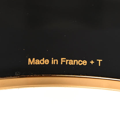 Hermes Enamel Printed Wide Caleche Bracelet 65 Capucine 5 of 5