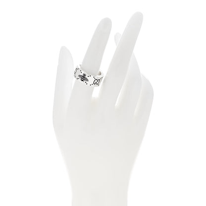 Gucci Sterling Silver GG Bee Band Ring 54 7 2 of 6