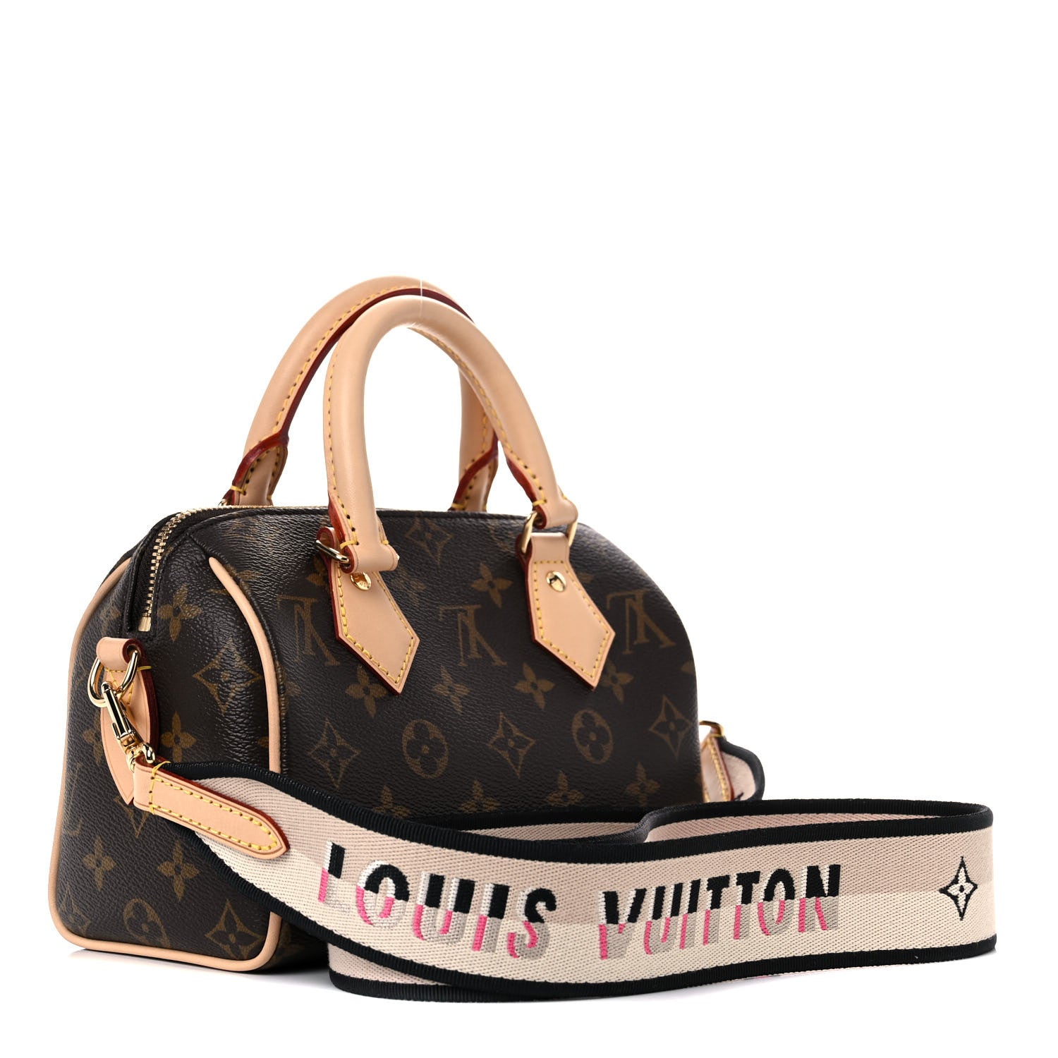 Louis Vuitton Monogram Speedy Bandouliere 20 Black 3 of 9