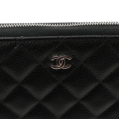 Chanel Caviar Quilted Large Gusset Zip Around Wallet Black 12 of 12