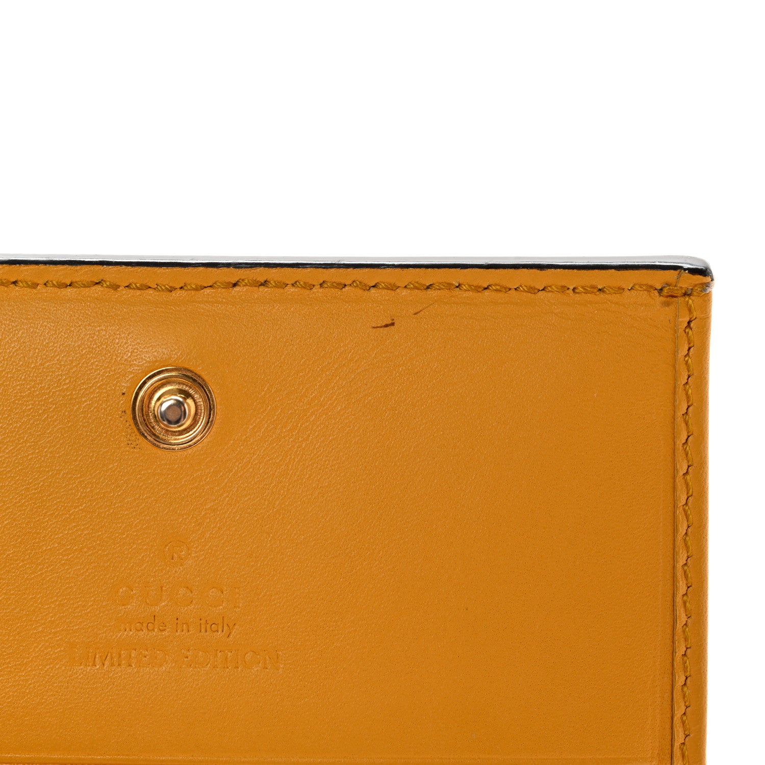 Gucci GG Supreme Monogram Bosco Patch Card Case Wallet Beige Green 9 of 15