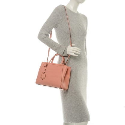 Fendi Vitello Elite Petite 2Jours Tote Pesca 2 of 6
