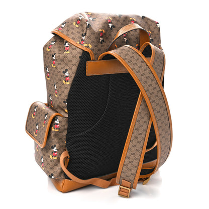 Gucci X DISNEY Mini Vintage GG Supreme Monogram Mickey Mouse Medium Backpack Beige Vintage Sun Oil 3 of 9