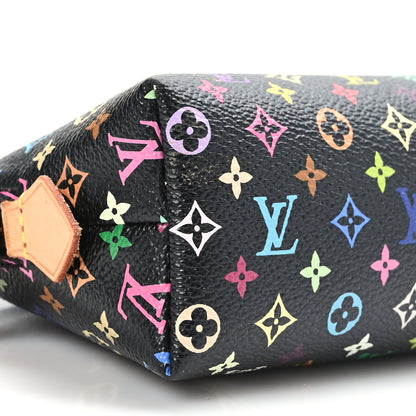 Louis Vuitton Monogram Multicolor Cosmetic Pouch Black Grenade 7 of 9