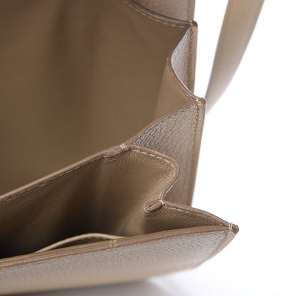 Celine Goatskin Medium Classic Box Flap Bag Dune 8 of 9