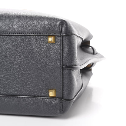 MCM Grained Calfskin Medium Milla Tote Phantom Grey 10 of 11