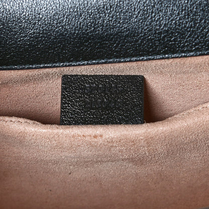 Gucci Textured Calfskin Web Small Rajah Slim Flap Shoulder Bag Black 7 of 12