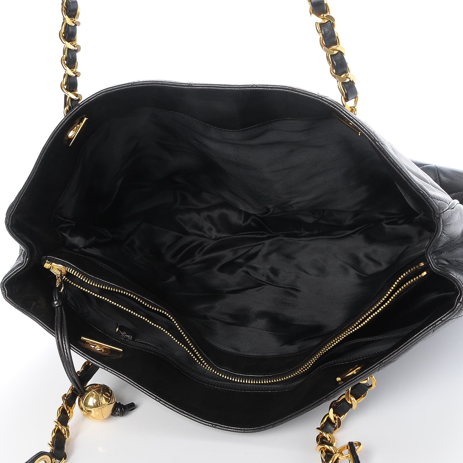 Chanel Lambskin Quilted Shoulder Bag Black 5 of 12
