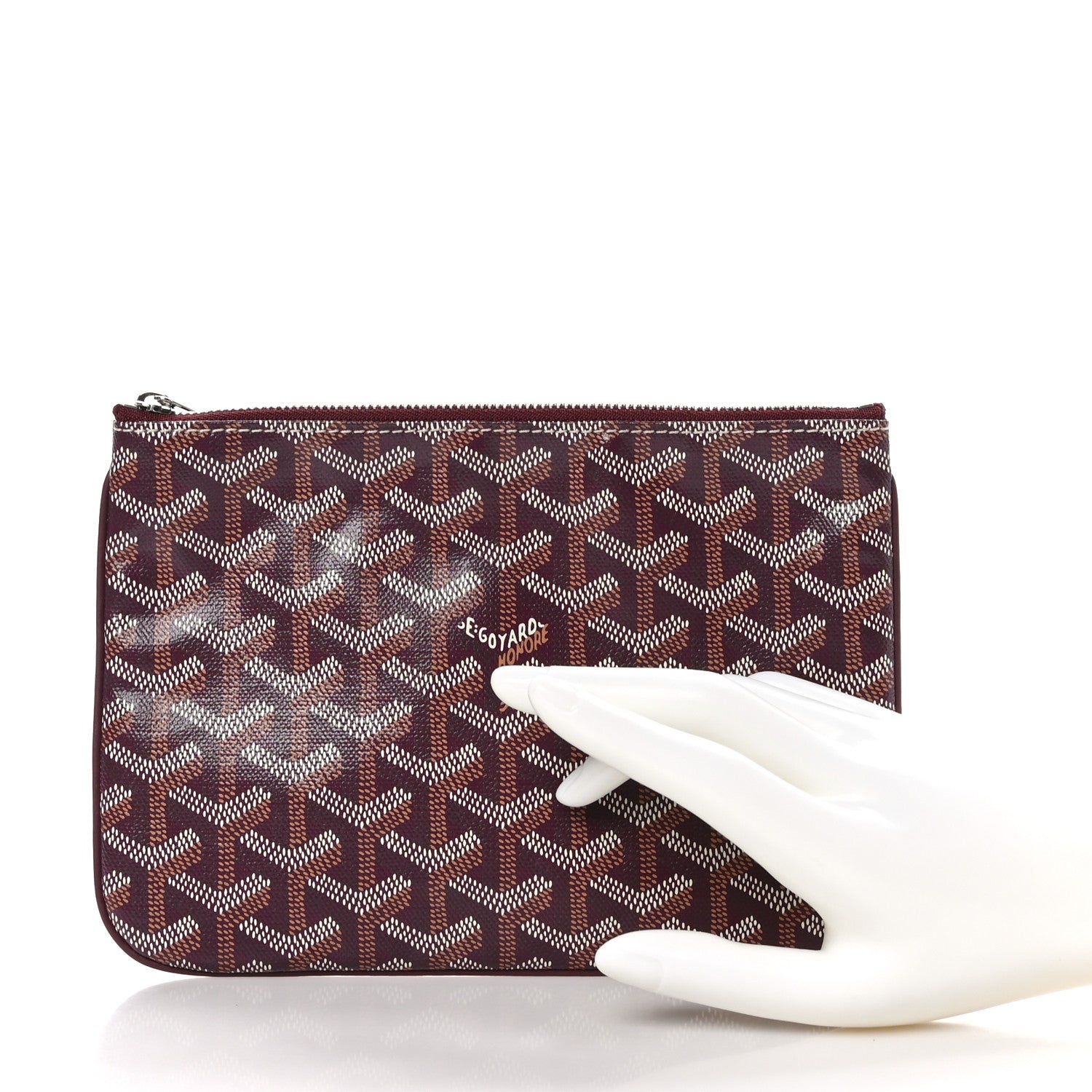 Goyard Goyardine Senat Pochette PM Burgundy 2 of 7