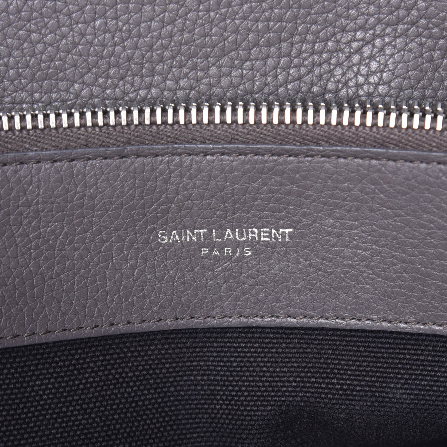 Saint Laurent Grained Calfskin Baby Sac De Jour Souple Coal 7 of 10