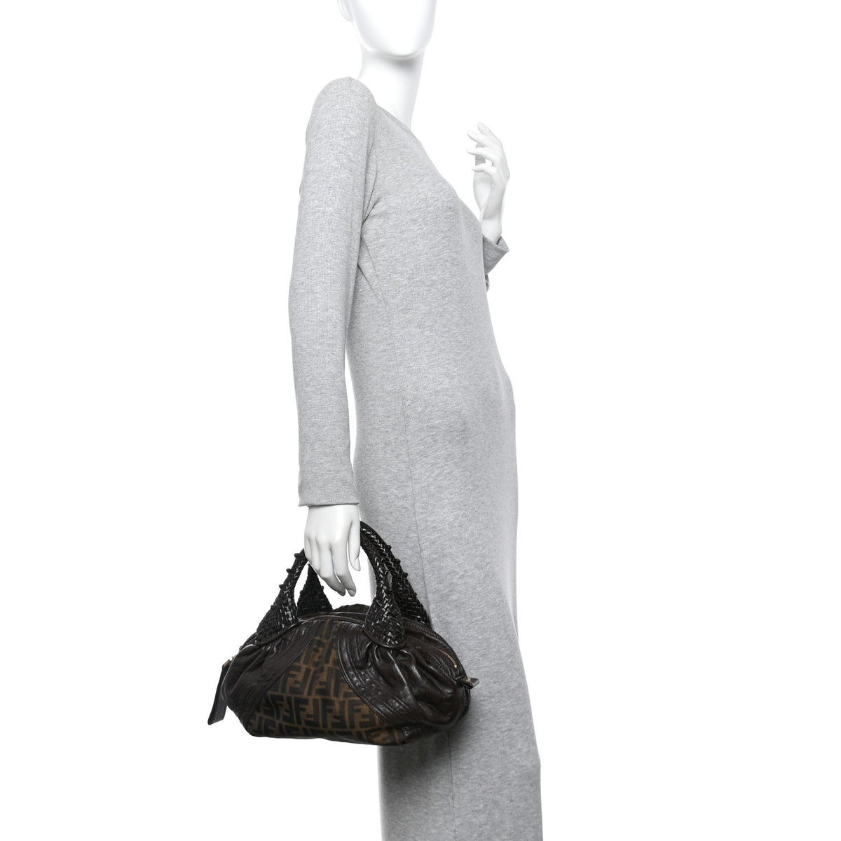 FENDI Nappa Spy Moro Fendi Zucca Nappa Nuvolata Vitello Tortuga Spy Bowler  main image 3