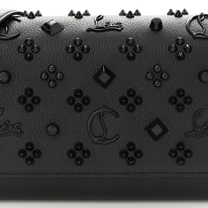 Christian Louboutin Calfskin Spikes Loubinthesky Paloma Clutch Black 8 of 10