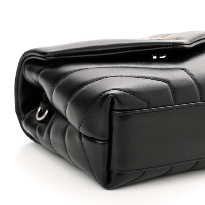 Saint Laurent Calfskin Y Quilted Monogram Toy Loulou Crossbody Bag Black 10 of 12