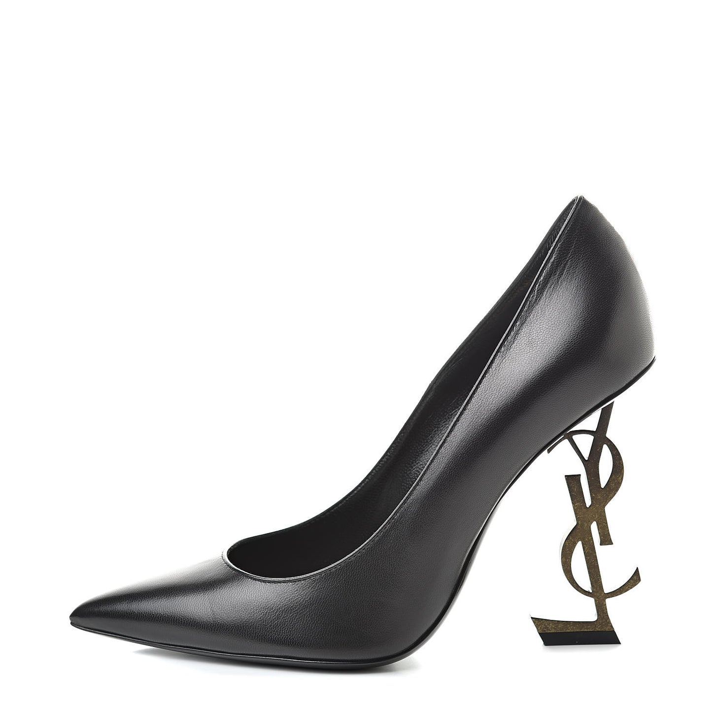 Calfskin Opyum 110 Pumps 37.5 Black Gold