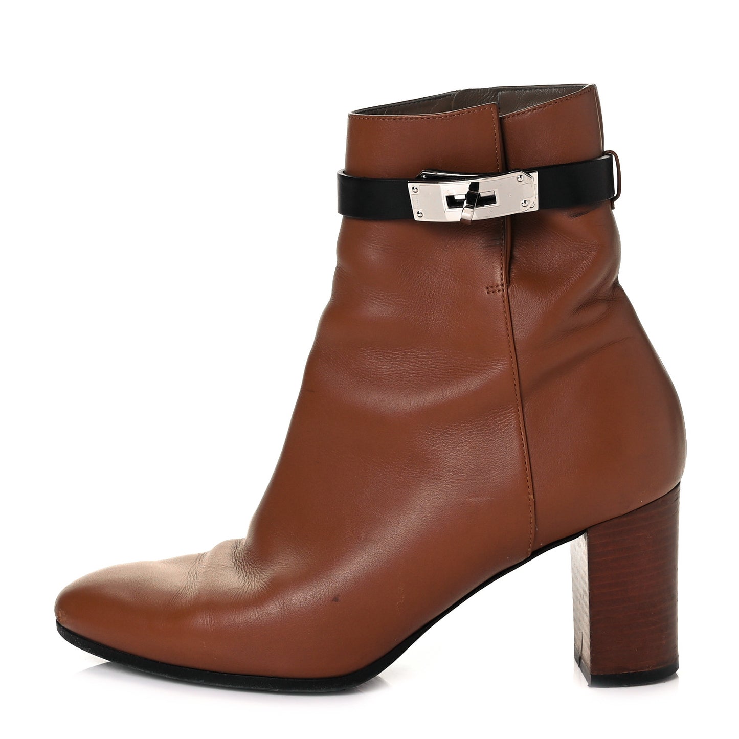 Calfskin Saint Germain Ankle Boots 38 Naturel