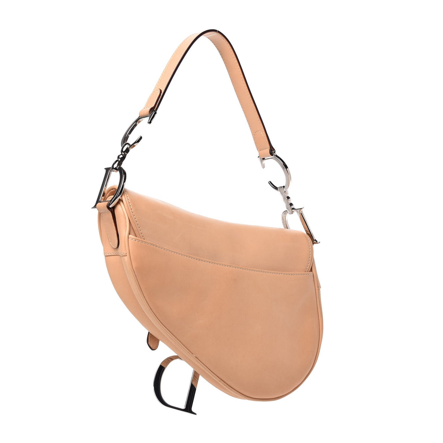 Calfskin Saddle Bag Beige
