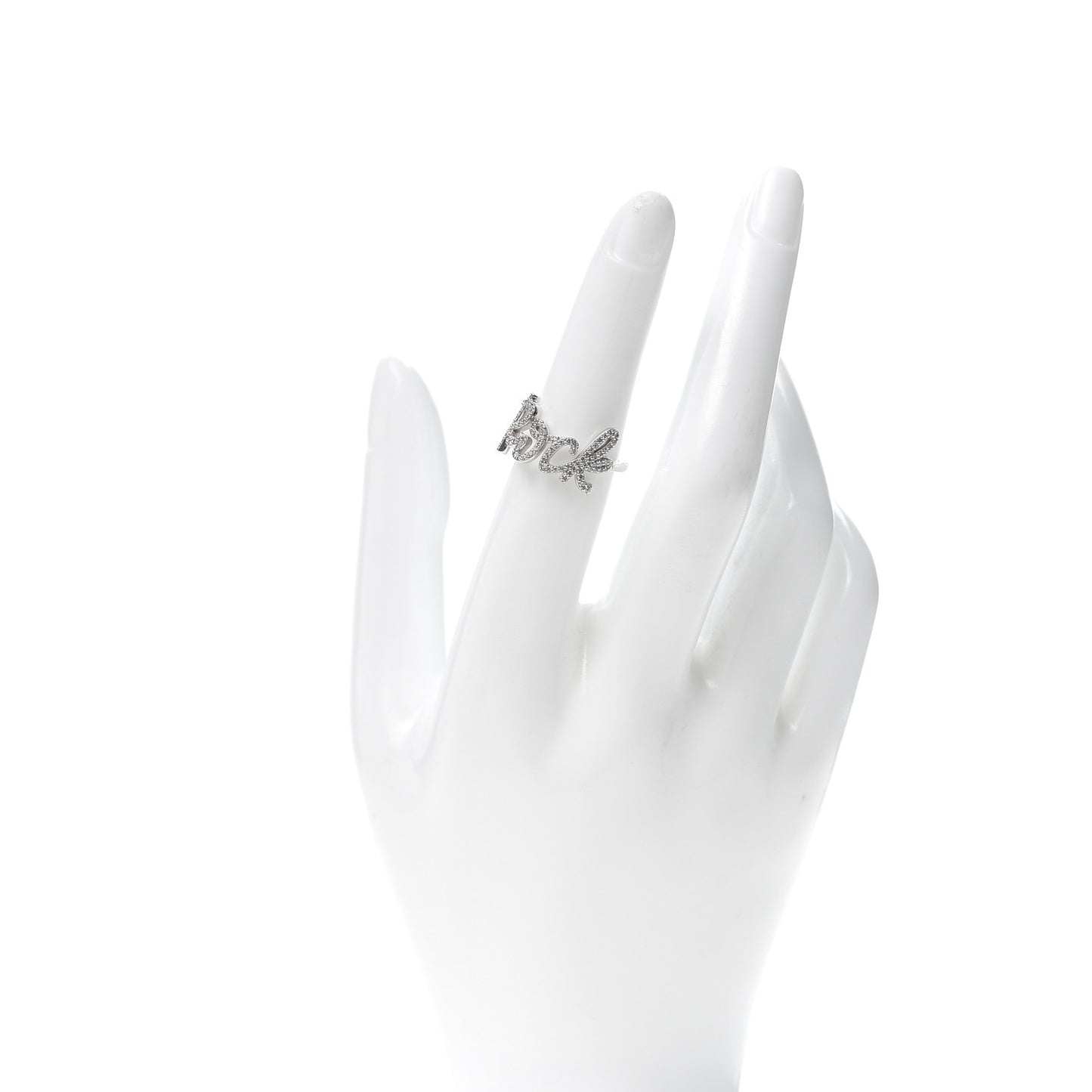 18K White Gold Diamond Small Paloma's Graffiti Rock Ring 52 6