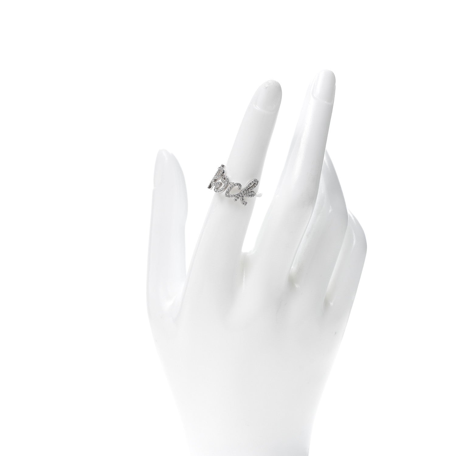 Tiffany 18K White Gold Diamond Small Paloma's Graffiti Rock Ring 52 6 2 of 5