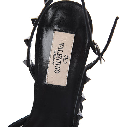 Valentino Garavani Mesh Point d'Esprit Rockstud Half D'Orsay Slingback 50mm Pumps 36 Black 5 of 7