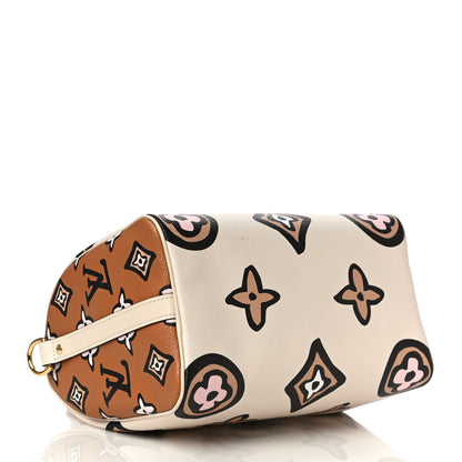 Louis Vuitton Monogram Giant Wild At Heart Speedy Bandouliere 25 Creme 4 of 11