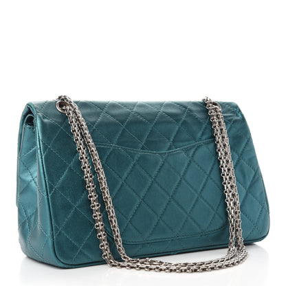 Chanel Metallic Calfskin Quilted 2.55 Reissue 227 Flap Turquoise 3 of 14