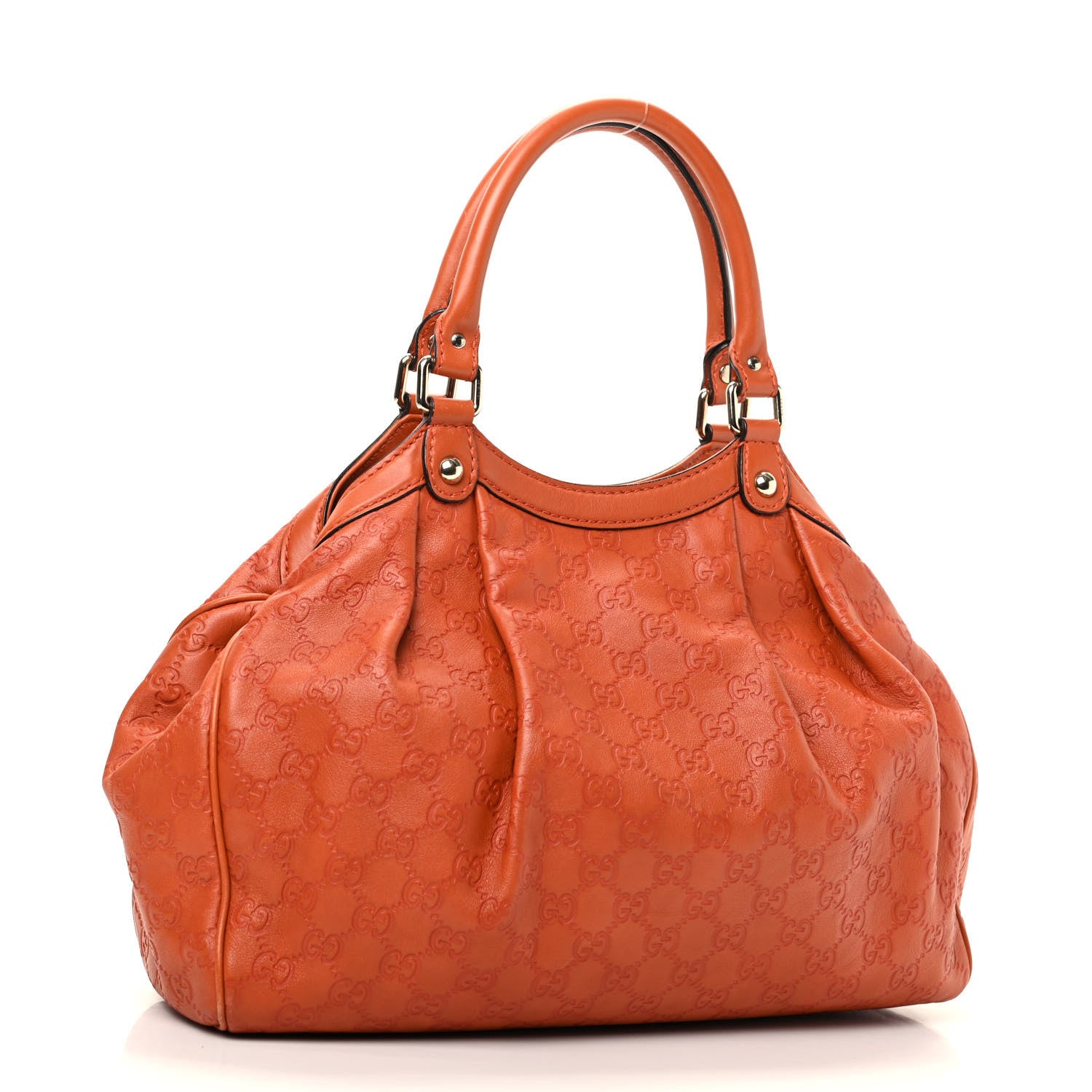 Gucci Guccissima Medium Sukey Tote Orange 3 of 11